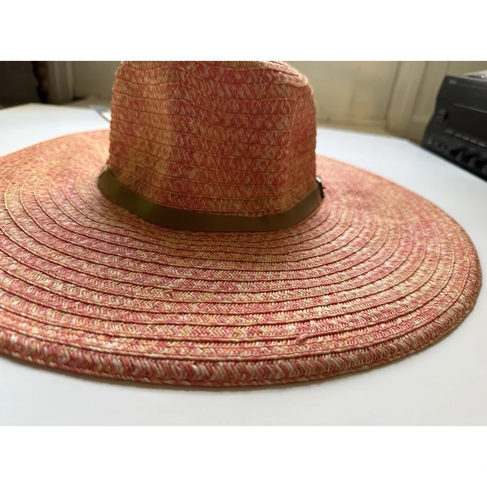 Betmar New York Women's Wide Brim Floppy Sun‎ Hat Pink Orange Beach Hat